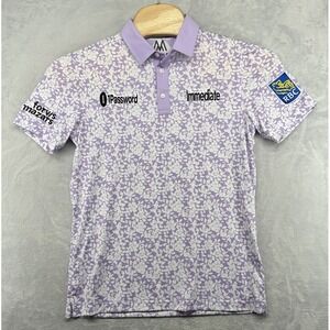 Mizzen + Main Versa Mackenzie Hughes PGA Tour Issued Golf Polo Shirt Men's M NWT